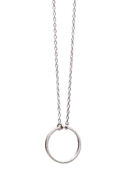 Mint Small Circle Moda Necklace - Argento Donna Moda Necklace (M8225)